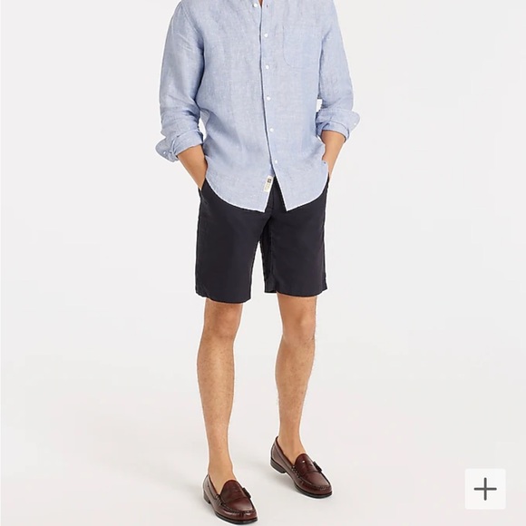J. Crew 9" Stretch Chino Short Navy - Picture 2 of 7